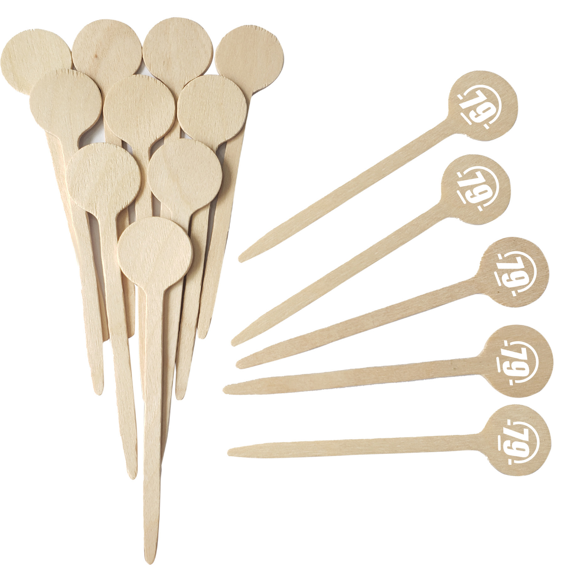 FlyFlyPromos - Round Wood Stirrers Image 1 - Promotional Product